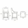 Manhattan Comfort Shubert Counter Stool in Light Grey - Set of 2 2-CS016-LG